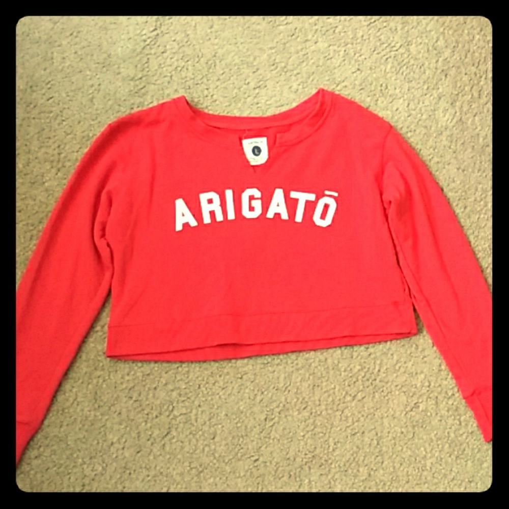 Red "Arigato" Sweater